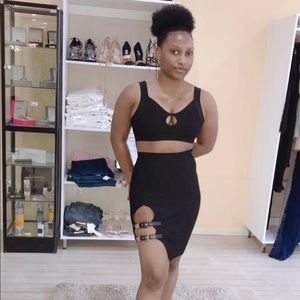 Set skirt ant crop top